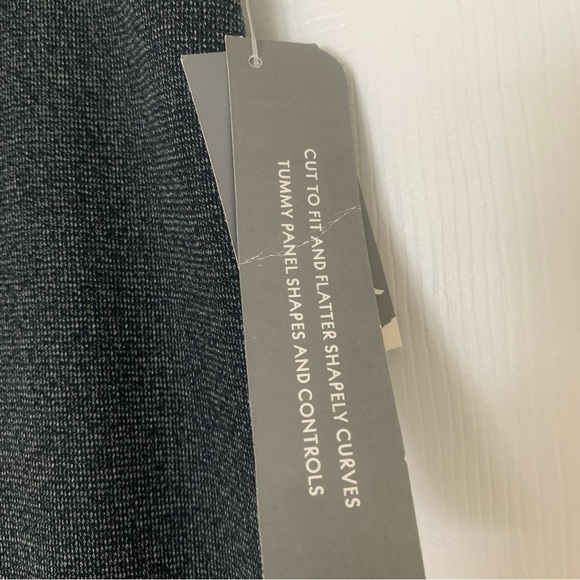 NWT Macys JM Collection Curvier Fit Magic Stretch Gray Heathered Flare Pants 10P - Picture 9 of 10